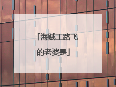 海贼王路飞的老婆是