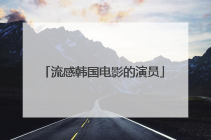 流感韩国电影的演员