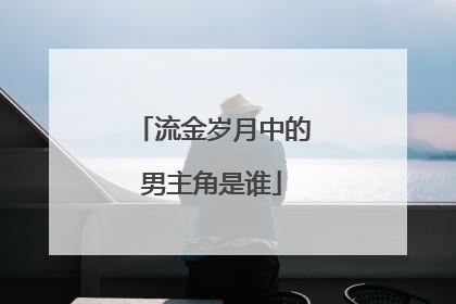 流金岁月中的男主角是谁