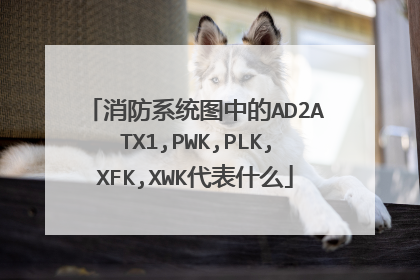 消防系统图中的AD2ATX1,PWK,PLK,XFK,XWK代表什么