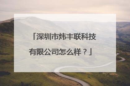 深圳市炜丰联科技有限公司怎么样?