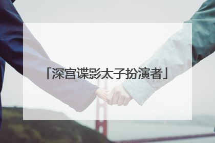 深宫谍影太子扮演者