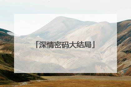 深情密码大结局