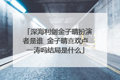 深海利剑金子晴扮演者是谁 金子晴喜欢卢一涛吗结局是什么