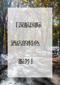 深航国际酒店的特色服务