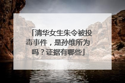 清华女生朱令被投毒事件,是孙维所为吗?证据有哪些