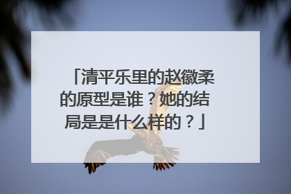 清平乐里的赵徽柔的原型是谁?她的结局是是什么样的?