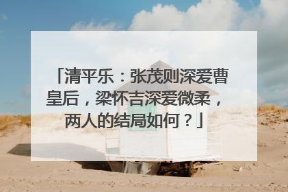 清平乐：张茂则深爱曹皇后，梁怀吉深爱微柔，两人的结局如何？