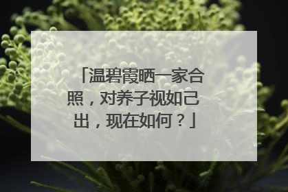 温碧霞晒一家合照,对养子视如己出,现在如何?
