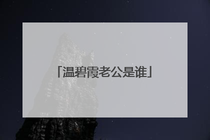 温碧霞老公是谁