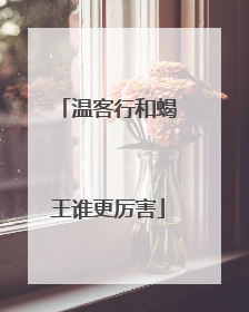 温客行和蝎王谁更厉害