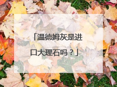 温德姆灰是进口大理石吗?