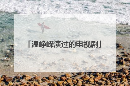 温峥嵘演过的电视剧