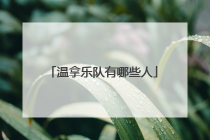 温拿乐队有哪些人