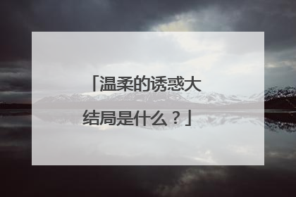 温柔的诱惑大结局是什么?