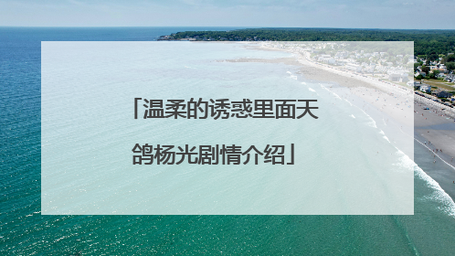 温柔的诱惑里面天鸽杨光剧情介绍