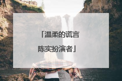 温柔的谎言陈实扮演者