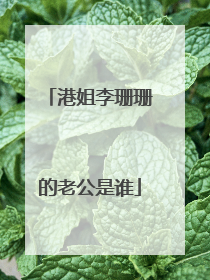 港姐李珊珊的老公是谁