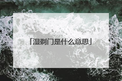 湿剃门是什么意思