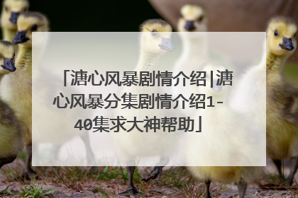 溏心风暴剧情介绍|溏心风暴分集剧情介绍1-40集求大神帮助