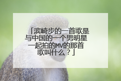 滨崎步的一首歌是与中国的一个男明星一起拍的MV的那首歌叫什么？