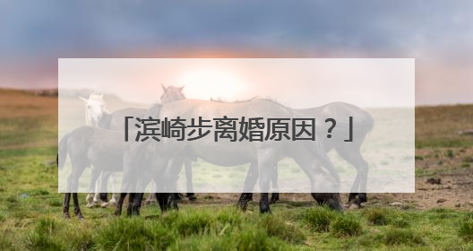 滨崎步离婚原因?