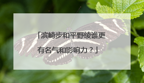 滨崎步和平野绫谁更有名气和影响力?