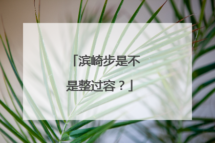 滨崎步是不是整过容？