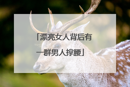 漂亮女人背后有一群男人撑腰