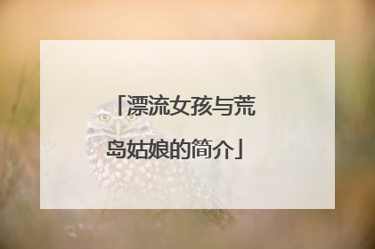 漂流女孩与荒岛姑娘的简介