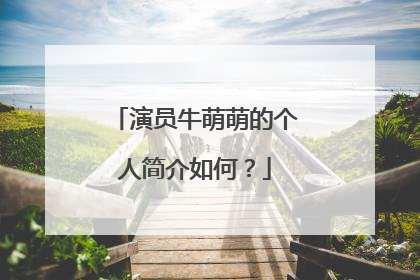 演员牛萌萌的个人简介如何？