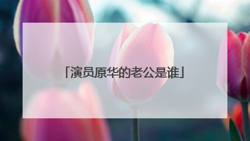 演员原华的老公是谁