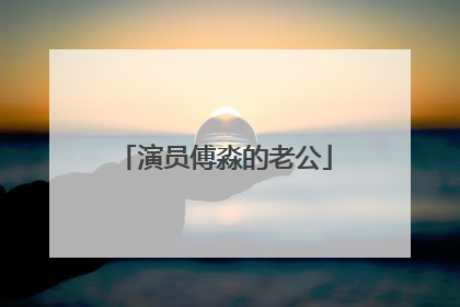 演员傅淼的老公