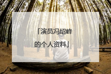 演员冯绍峰的个人资料