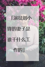 演员刘小锋的妻子是谁干什么工作的