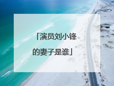 演员刘小锋的妻子是谁