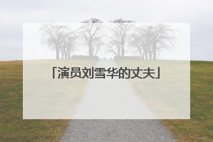 演员刘雪华的丈夫