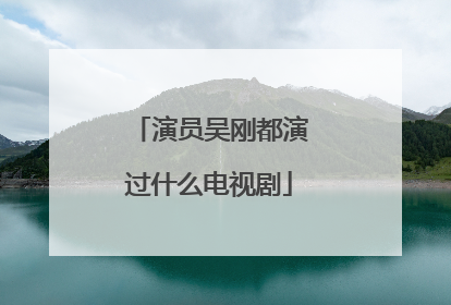 演员吴刚都演过什么电视剧