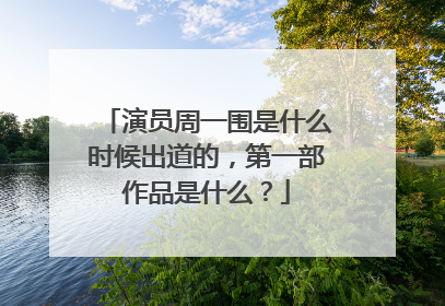 演员周一围是什么时候出道的，第一部作品是什么？