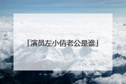 演员左小倩老公是谁