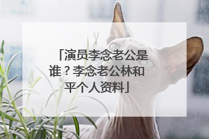 演员李念老公是谁？李念老公林和平个人资料