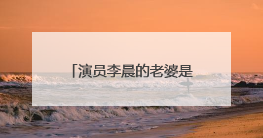 演员李晨的老婆是张馨予还是赵琼