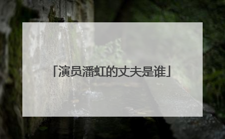 演员潘虹的丈夫是谁