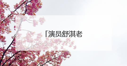 演员舒淇老公叫什么