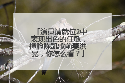 演员请就位2中表现出色的任敏，撞脸陈凯歌前妻洪晃，你怎么看？