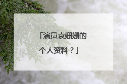 演员袁姗姗的个人资料?