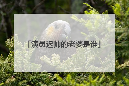 演员迟帅的老婆是谁