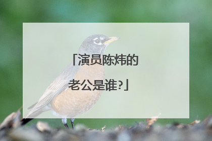 演员陈炜的老公是谁?