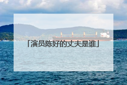 演员陈好的丈夫是谁