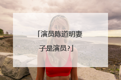 演员陈道明妻子是演员?